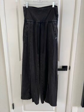 JoyLab Charcoal Wide-Leg Drawstring Pull-On Pants